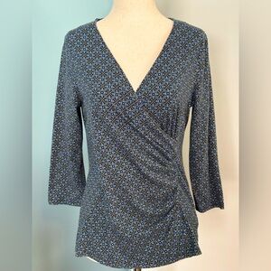 Talbots ladies petite medium 3/4 sleeve top.